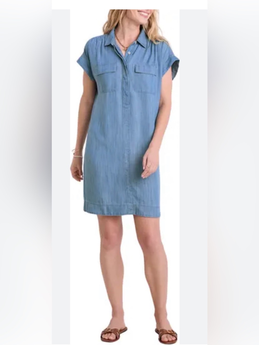 NWT Vineyard Vines Margo Chambray Shirtdress